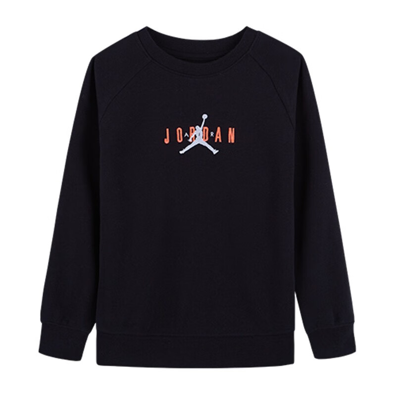 耐克童装男童卫衣nike air jordan 春秋圆领套头卫衣男孩上衣