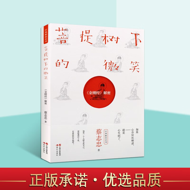 蔡志忠漫画国学经典 菩提树下的微笑 金刚经解密 蔡志忠经典系列 蔡志忠佛学经典励志漫画书 现代出版社