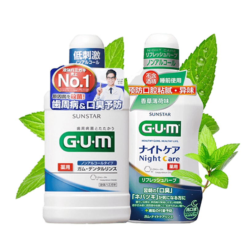 日本进口GUM康齿家漱口水套装,清新薄荷&香草薄荷,价格和销量走势分析