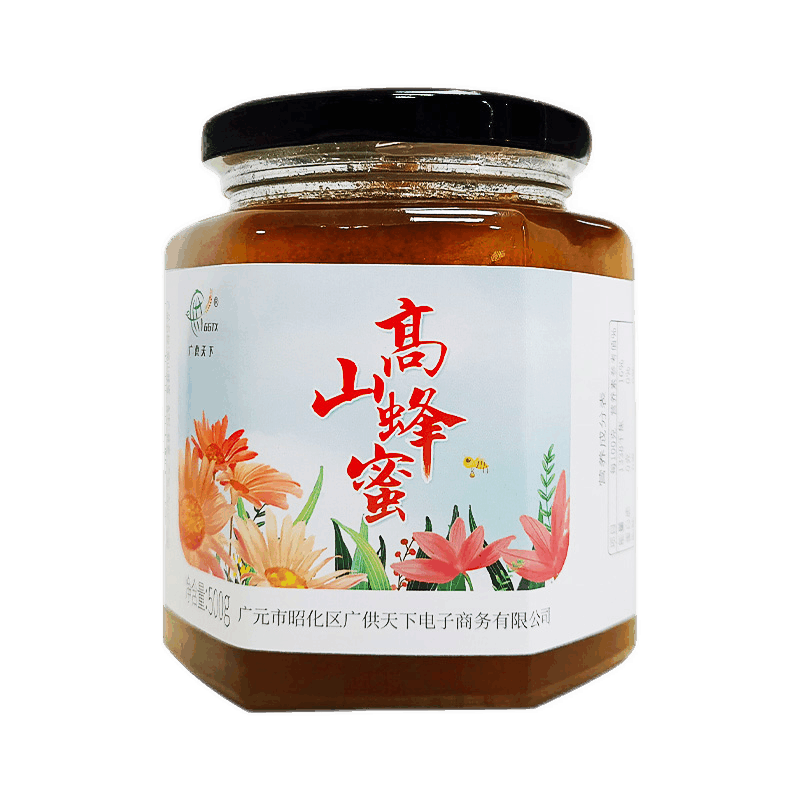 高山野生蜂蜜百花蜜纯正天然正宗土蜂蜜500g广元青川蜂蜜
