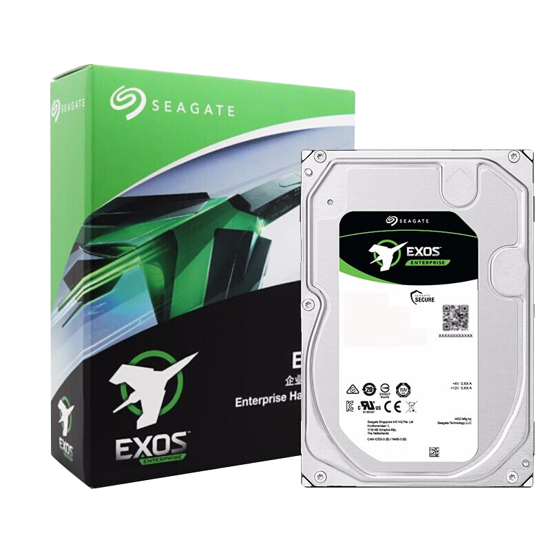 SEAGATE 希捷 银河Exos 7E10系列 3.5英寸 企业级硬盘 8TB（CMR、7200rpm、256MB）ST8000NM017B