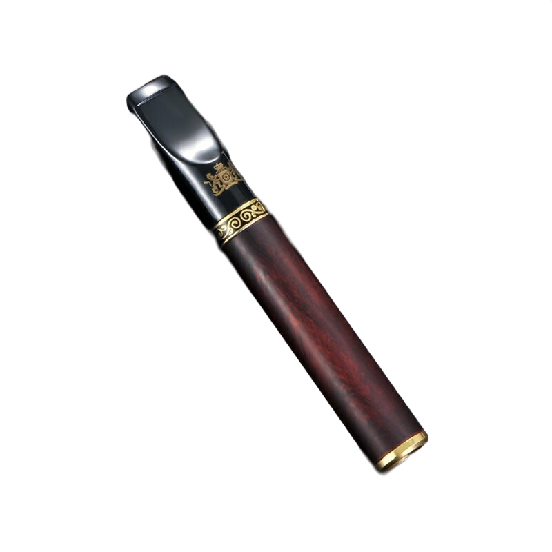 大船煙嘴過濾器粗中細(xì)三用檀木循環(huán)型可清洗實(shí)木四重過濾嘴送爸爸禮物 小葉紫檀典雅（粗中細(xì)三用） 1支