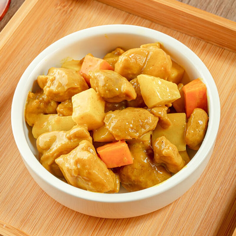 谷言 日式咖喱鸡丁220g 速冻菜肴 方便菜速食 加热即食 半成品菜 快手