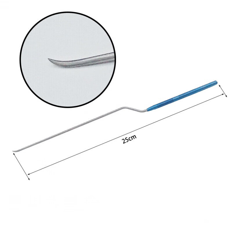 神经剥离子脑科剥离器长短大小球头金柄不锈钢钛合金精细器械 乳白色