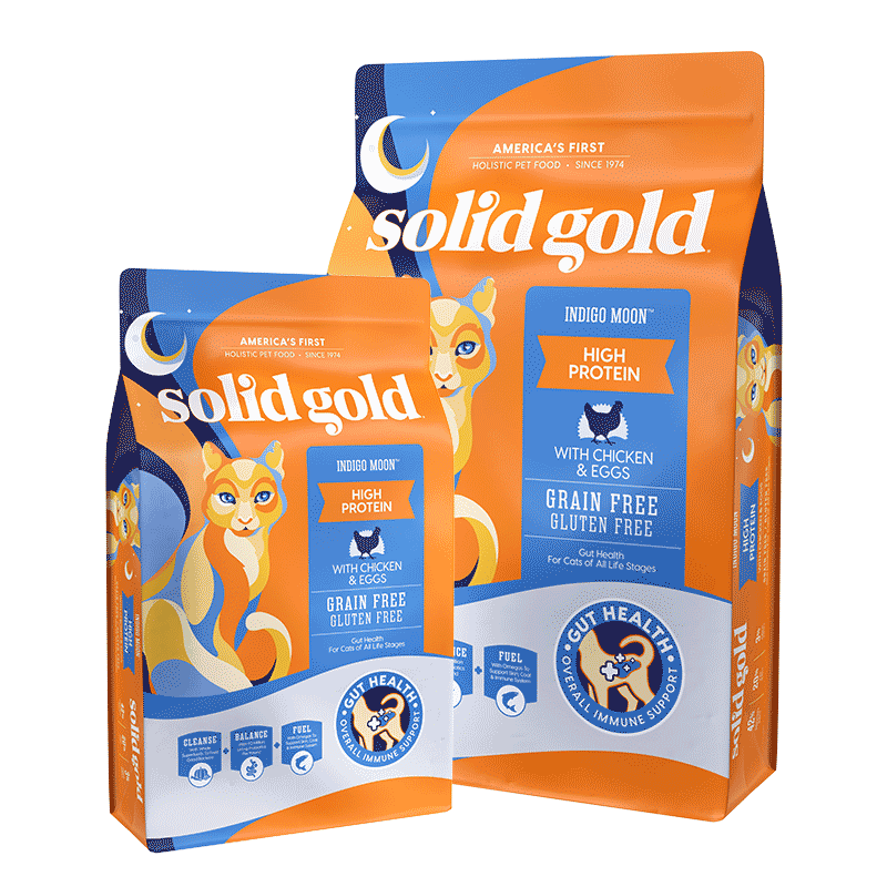 素力高（Solid Gold）6.8kg高蛋白猫粮经典鸡肉味金素猫粮幼猫成猫全价猫粮金装天然无谷鸡5.44+1.36kg组合装