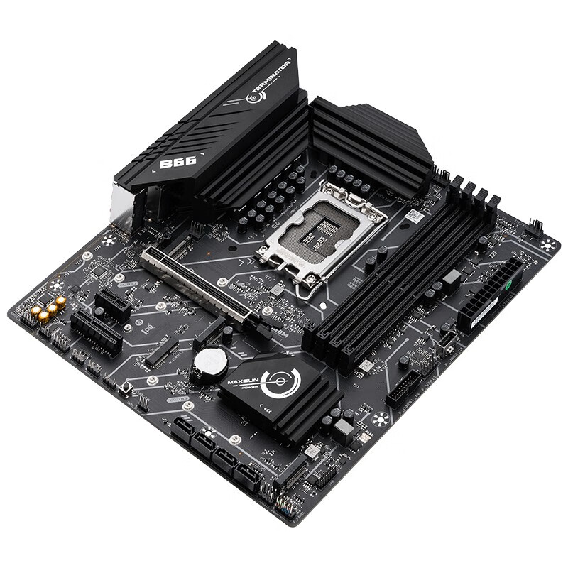 铭瑄（MAXSUN）B660M电竞之心电脑游戏主板支持12代CPU DDR4内存 装甲散热 MS-终结者 B660M
