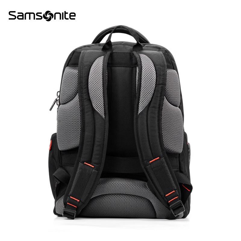 新秀丽（Samsonite）双肩包商务电脑包多功能男士背包差旅大容量运动透气书包\36B 黑色