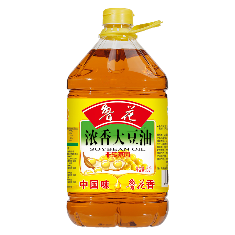 鲁花 食用油  浓香大豆油5L 非转基因