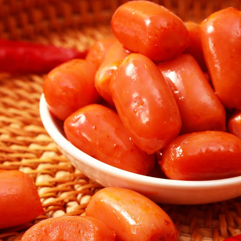 味滋源 仔仔肠 玉米热狗香辣肠即食休闲办公小吃小零食脆皮火腿香肠 香辣味20包(10g/包)   2件