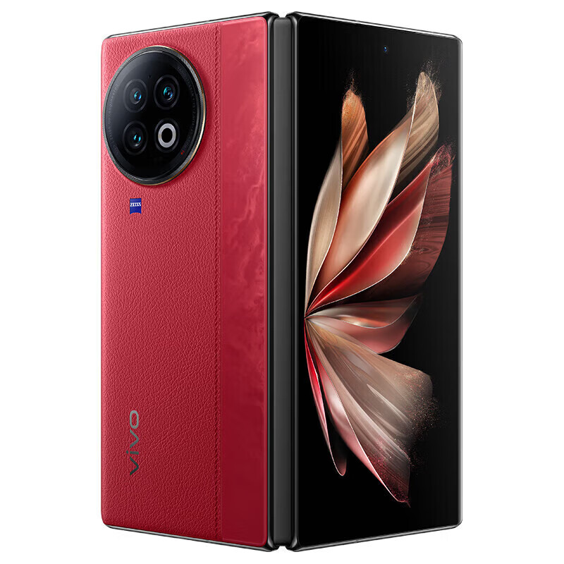 vivo X Fold2 5G折叠屏手机 12GB+512GB 华夏红 第二代骁龙8