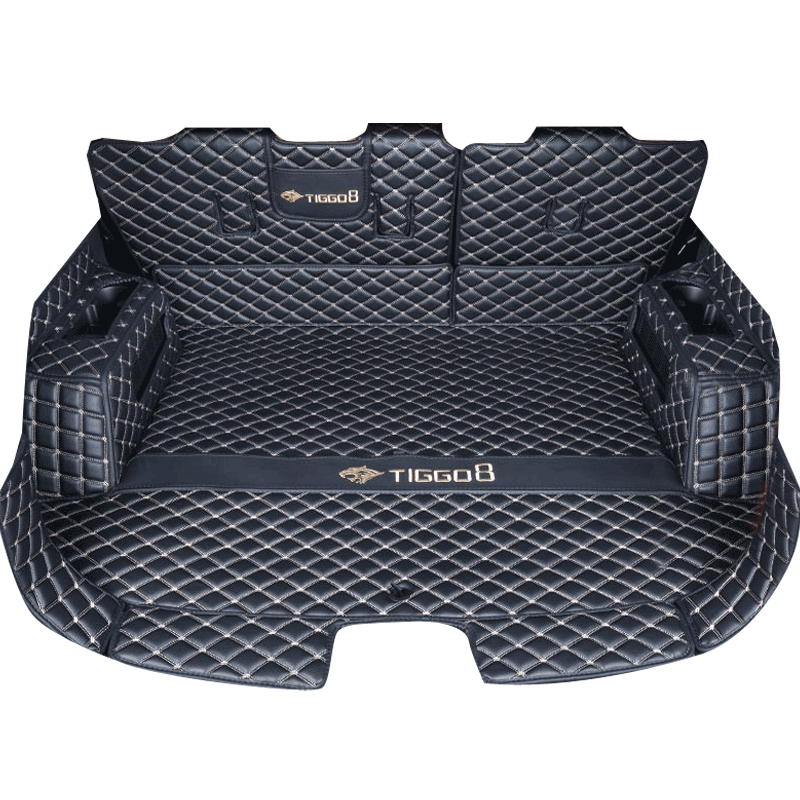 千眾奇駿后備箱墊全包圍汽車尾箱墊適配14-25款日產(chǎn)燃油混動(dòng)版改裝件 全包圍-黑黑色 五座專用