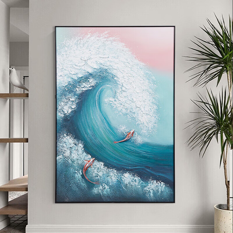 初森纯手绘油画餐厅壁画客厅装饰画有没有其他风格可选？插图