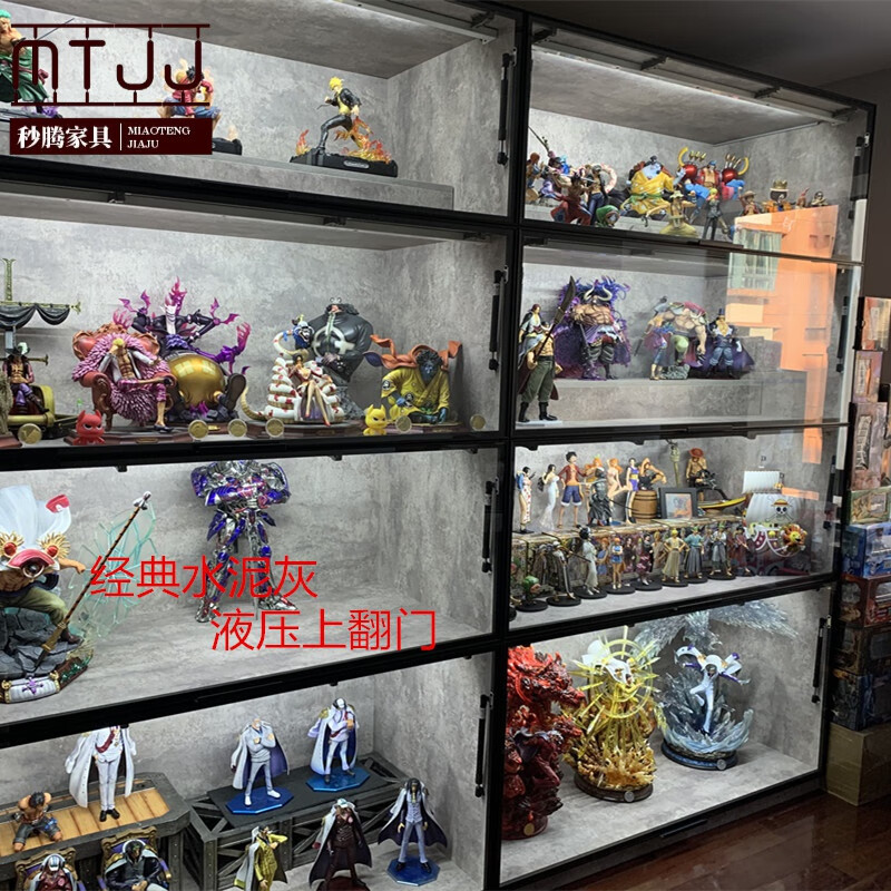 柜子手办展示柜杭州乐高模型展柜火影海贼展 液压翻门柜一平方价格