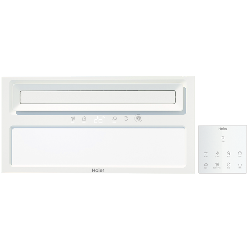  海尔（Haier）凉霸厨房凉霸制冷照明一体厨房风扇冷风机冷霸厨房空调集成吊顶数字显示无线遥控摆叶XL6