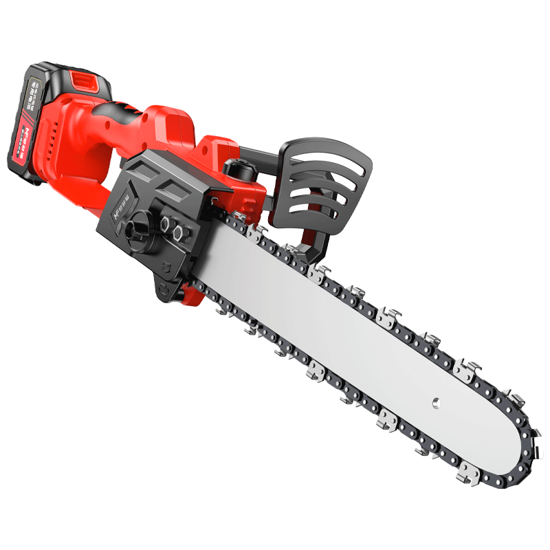 梦多福电锯伐木锯锂电池充电电锯家用锯柴16寸手持电链锯大功率锯树神器