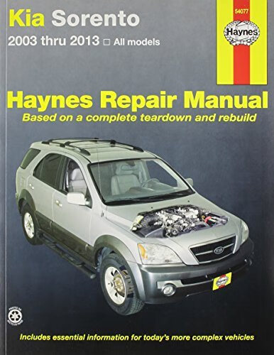 预订 Kia Sorento all models (2003-2013) Haynes Repair Manual (USA)
