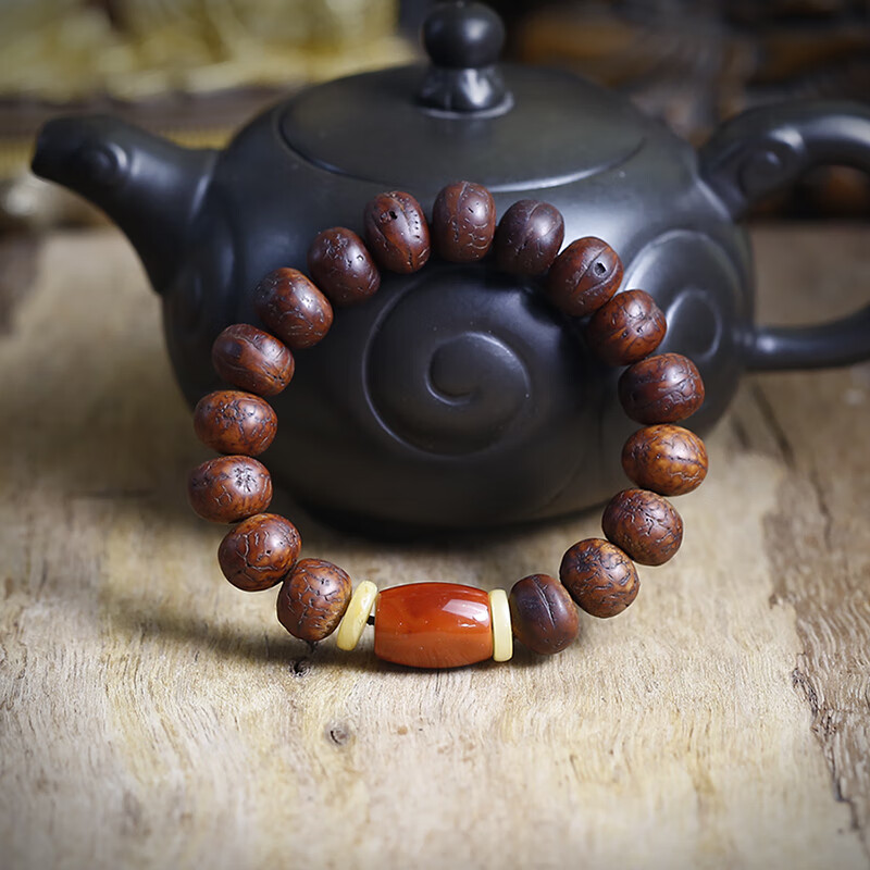 永赫 老凤眼菩提手串 配饰男女尼泊尔精品天然原籽藏式佛珠单圈手链