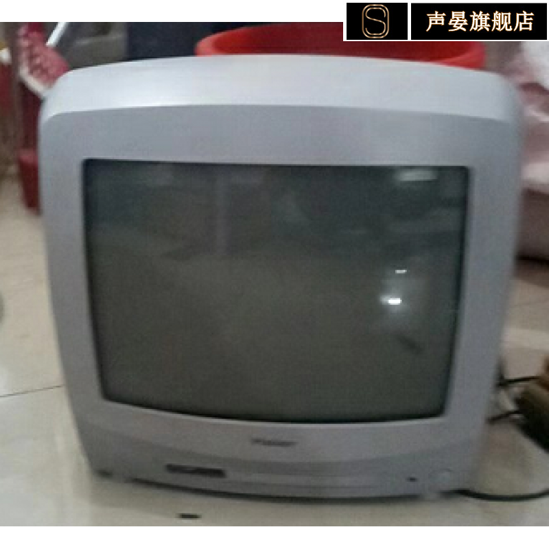 矢向 14-21寸彩电老式电视机老式彩色电视机可链接小霸王 灰色 14寸