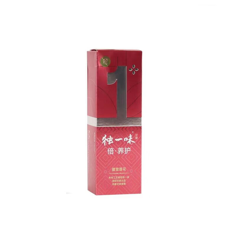 独一味中药牙膏牙周炎牙龈肿痛出血牙齿过敏黄口臭牙菌斑 1支100g