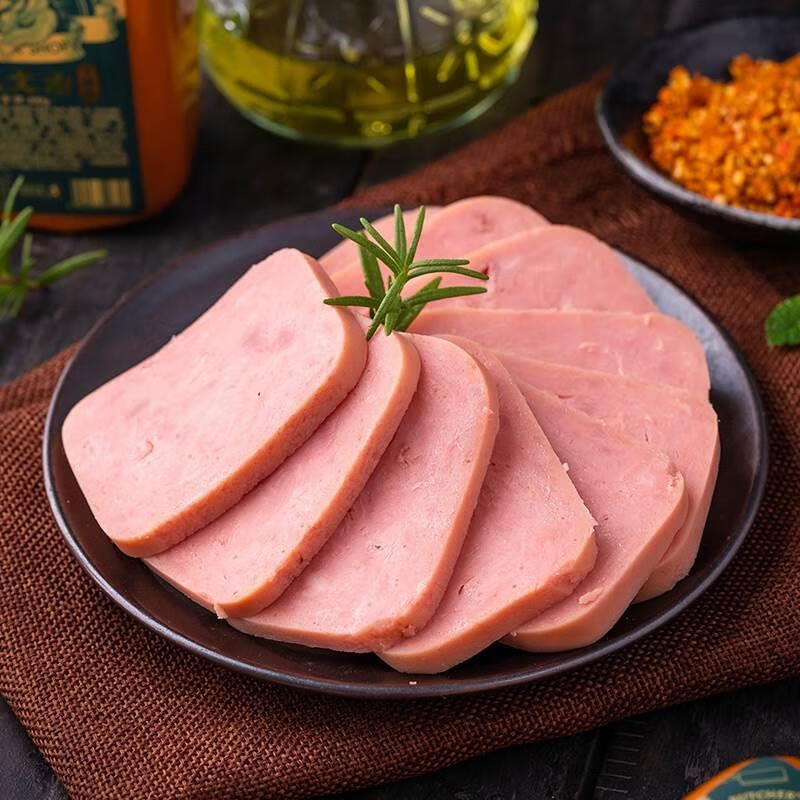 花仙笙 gearss山辛三文治火腿400g*3大块午餐肉可做寿司三明治冒菜煎