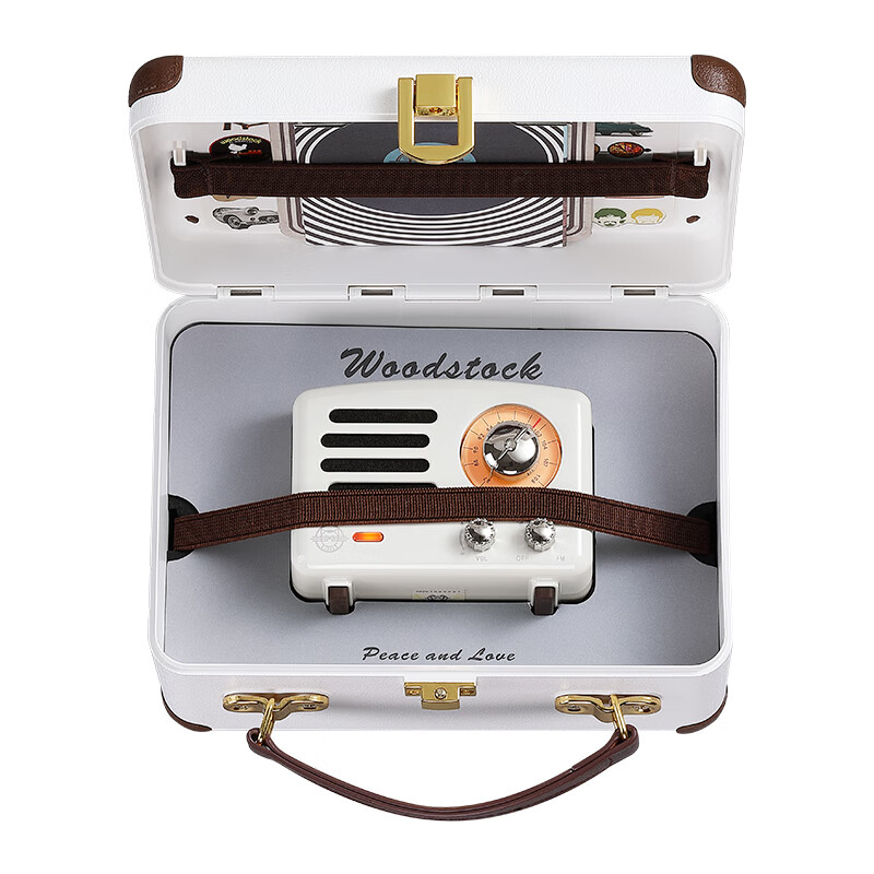 猫王音响xog猫王小王子收音机蓝牙音箱女生日情人节礼物 纯真白 1标配