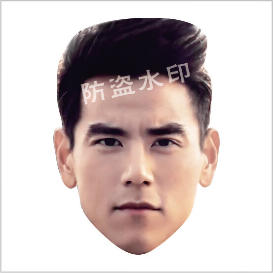 硅胶人脸面具脸具假头套假仿人皮面皮仿真人非仿明星脸皮脸日派对 08