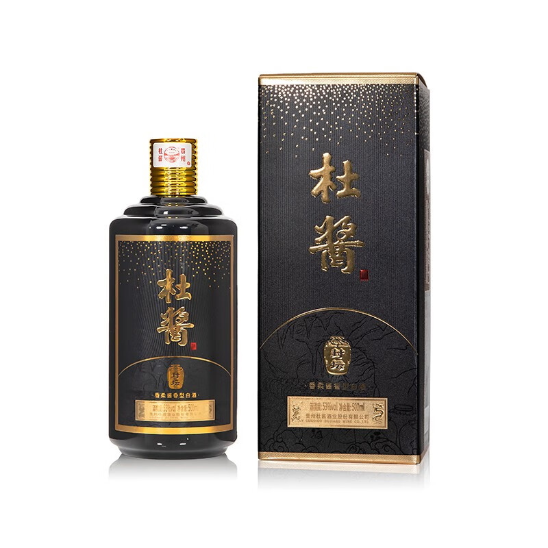 杜酱封坛贵州酱香型白酒53度纯粮食白酒高粱酒酱香酒窑藏老酒整箱 杜酱封坛整箱6瓶+3个手提袋