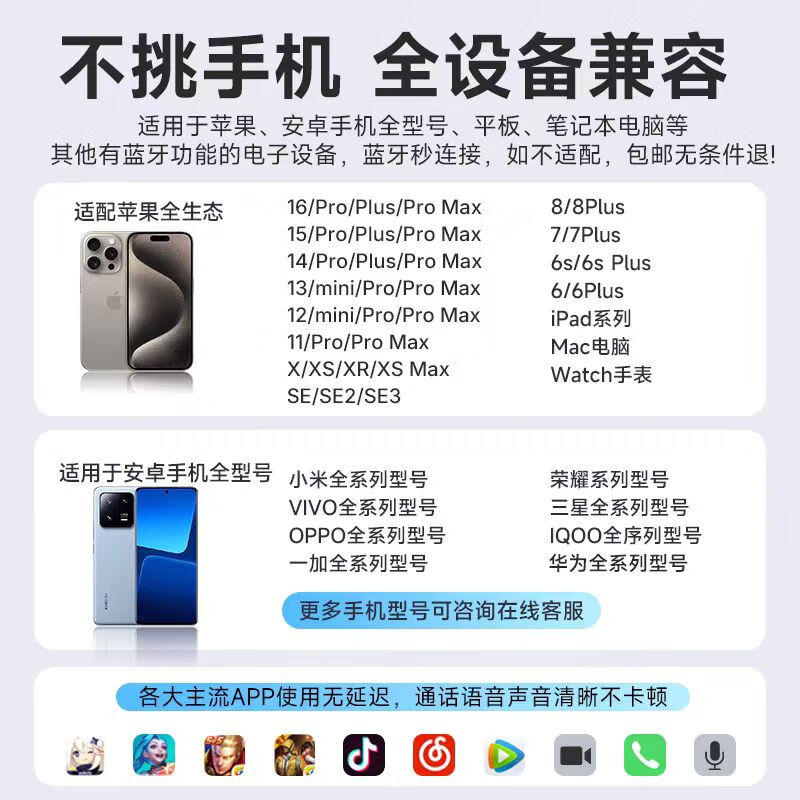 WENINEWIN【柏林之声+多功能触屏】2025最新款高品质双降噪蓝牙耳机超长续航大电量超强音质适用于苹果华为 Q31肤白色【定向开放全景音】 2025最新款多功能触屏降噪耳机