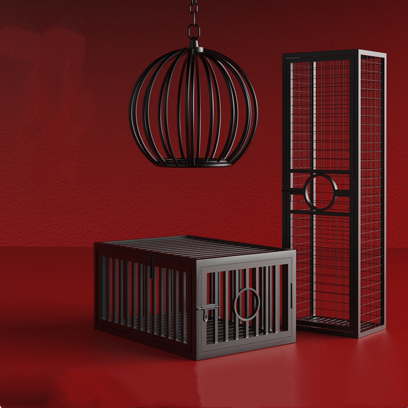 roomfun美国品牌成人用品sm情趣变态另类道具铁笼狗笼束缚调教笼室