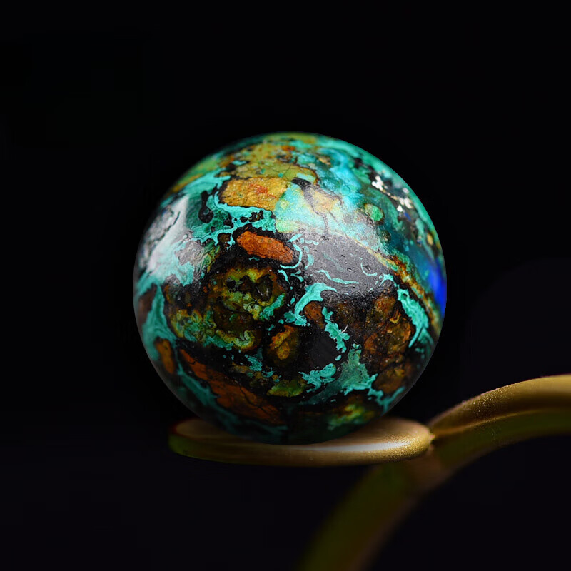 御漪天然凤凰石散珠圆珠风暴石精品单珠多宝佛珠手串星月菩提配饰