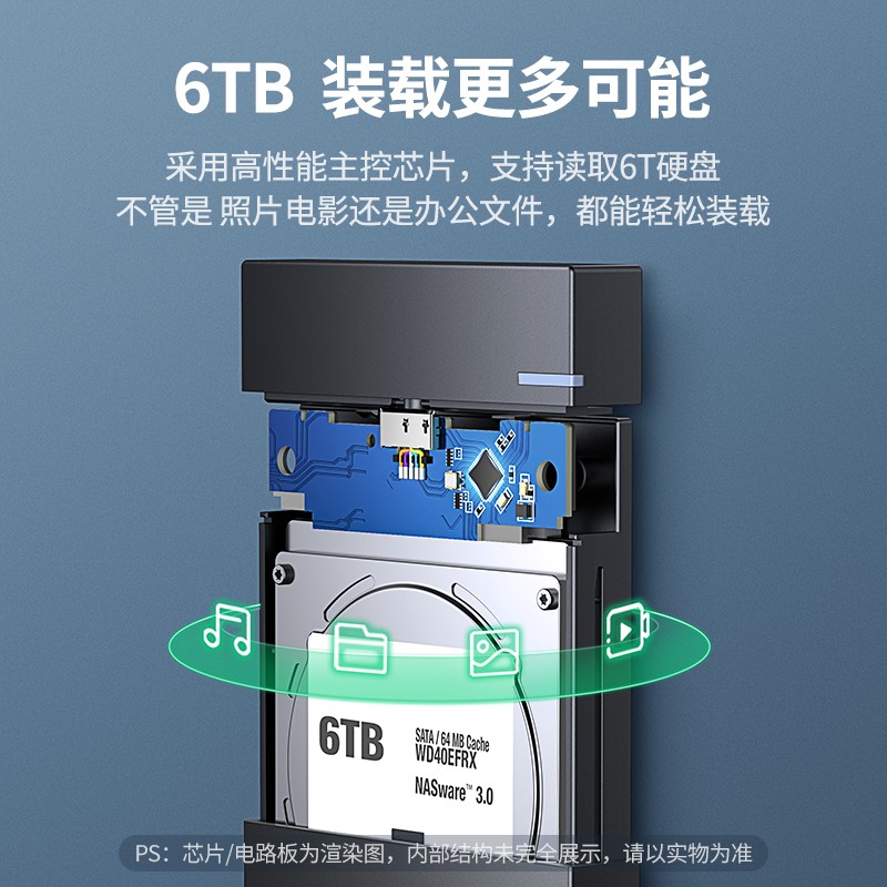 绿联移动硬盘盒 2.5英寸 USB3.0主控是什么芯片？