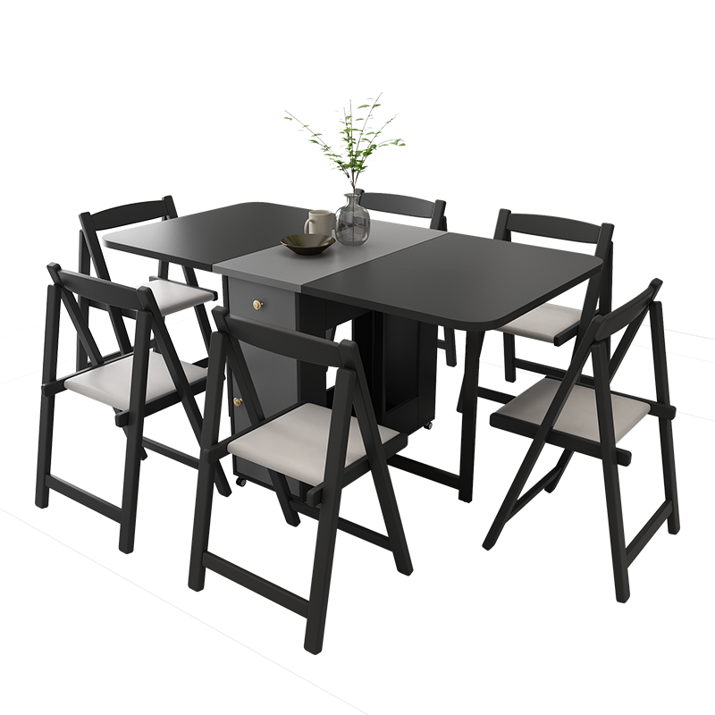 佳佰 餐桌  北欧小户型可折叠餐桌 家用吃饭桌子