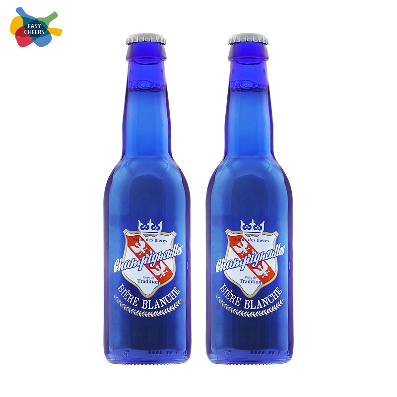 法盾啤酒 法国原瓶原装进口蓝瓶 精酿白啤 小麦啤酒 330ml 2支装