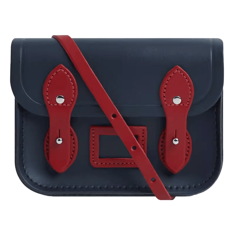 The Cambridge Satchel Company女生礼物6.1寸Tiny Satchel斜挎单肩邮差包牛皮 轻奢时尚女包 海军蓝 / 正红使用感如何?