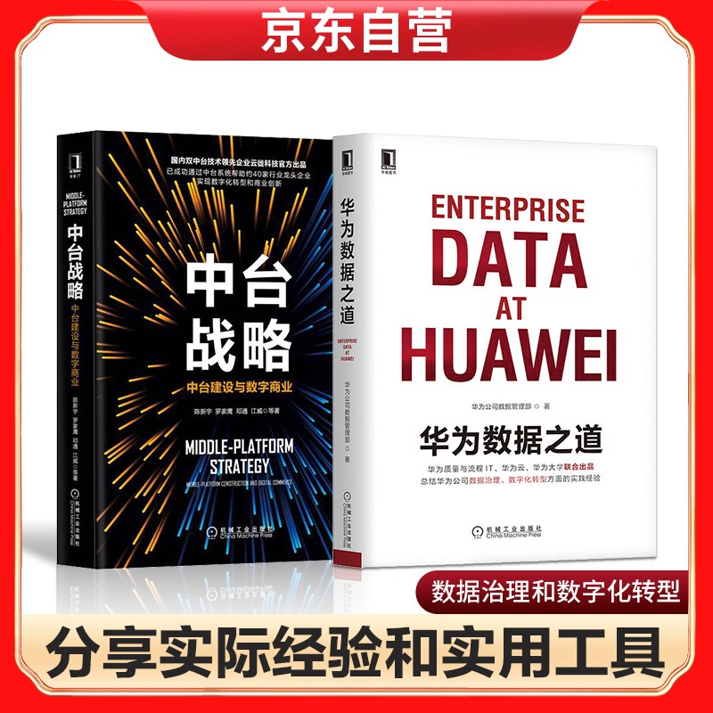 华为数据之道+中台战略：中台建设与数字商业详情图