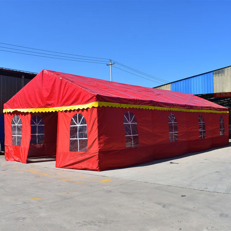 彩棚红白喜事帐篷酒席包桌帐篷喜棚婚宴婚庆餐饮喜宴帐篷流动客棚 4x6