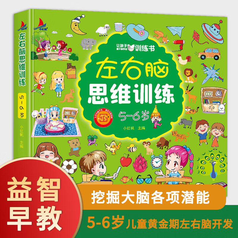 左右脑思维5-6岁全脑开发专注力逻辑力想象力益智游戏