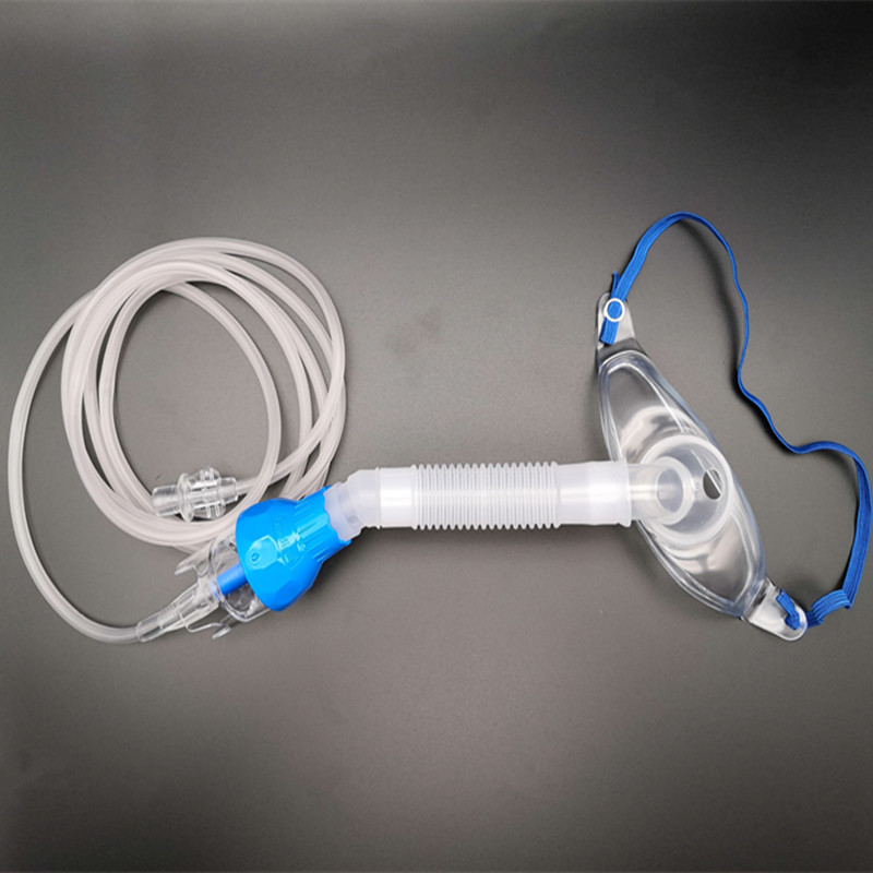 善易器械店 气切雾化面罩气管切开雾化吸氧湿化防尘面罩家用医用气切