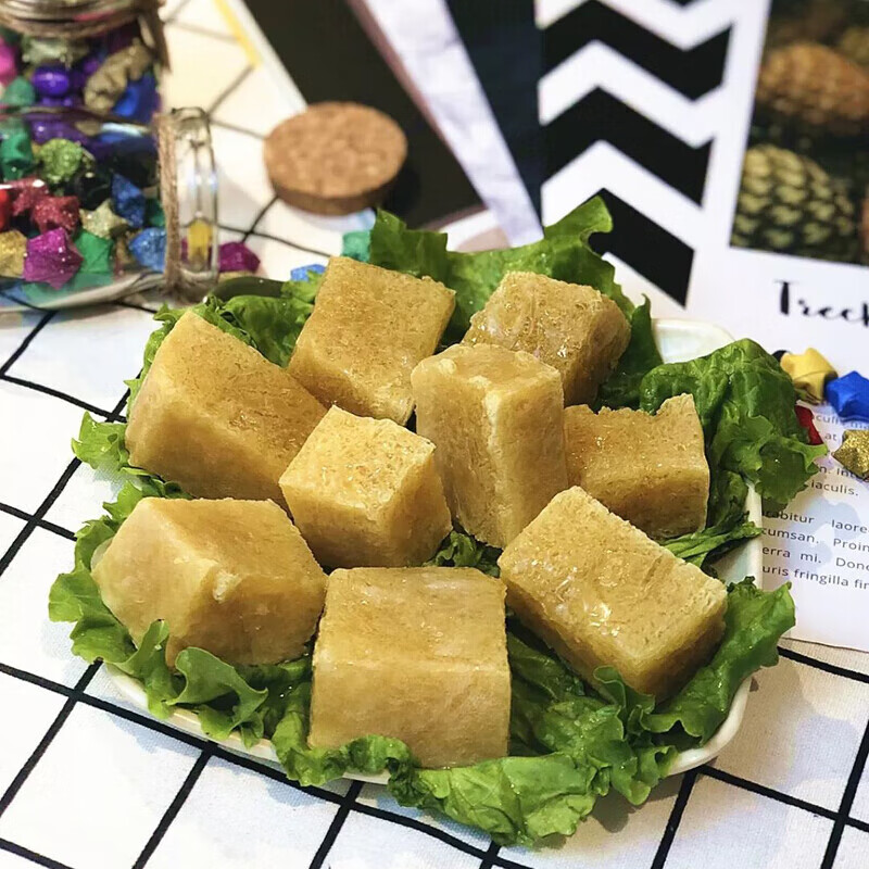 味巴哥东北冻豆腐当天切块现冻新鲜水豆腐冷冻卤水大豆腐五斤装 卤水