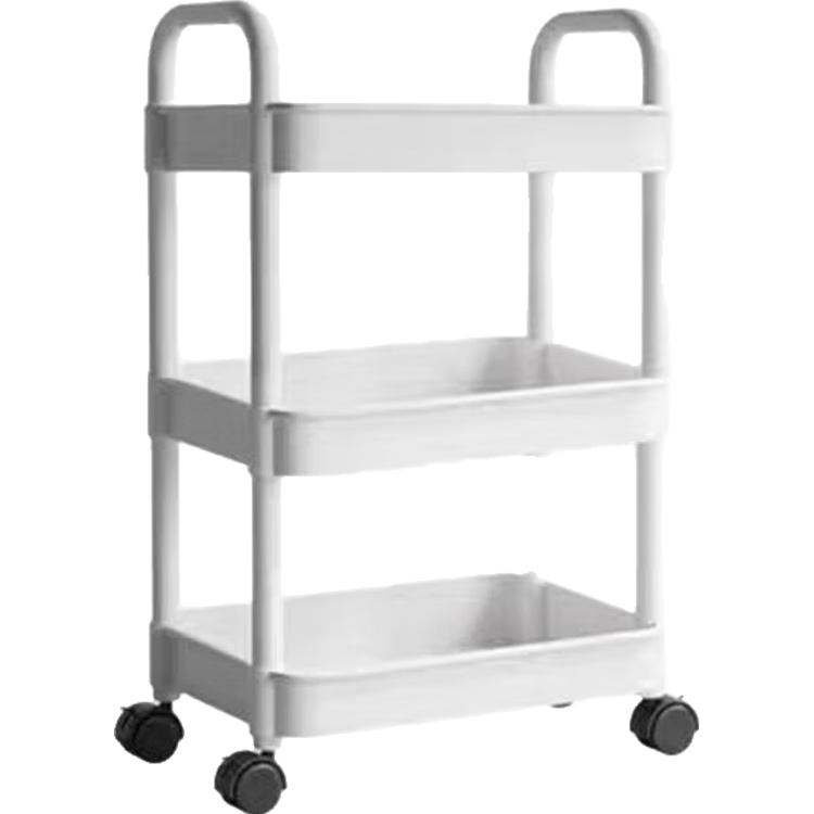 小魔小推车置物架落地多层零食架可移动厨房浴室卫生间婴儿用品收纳架