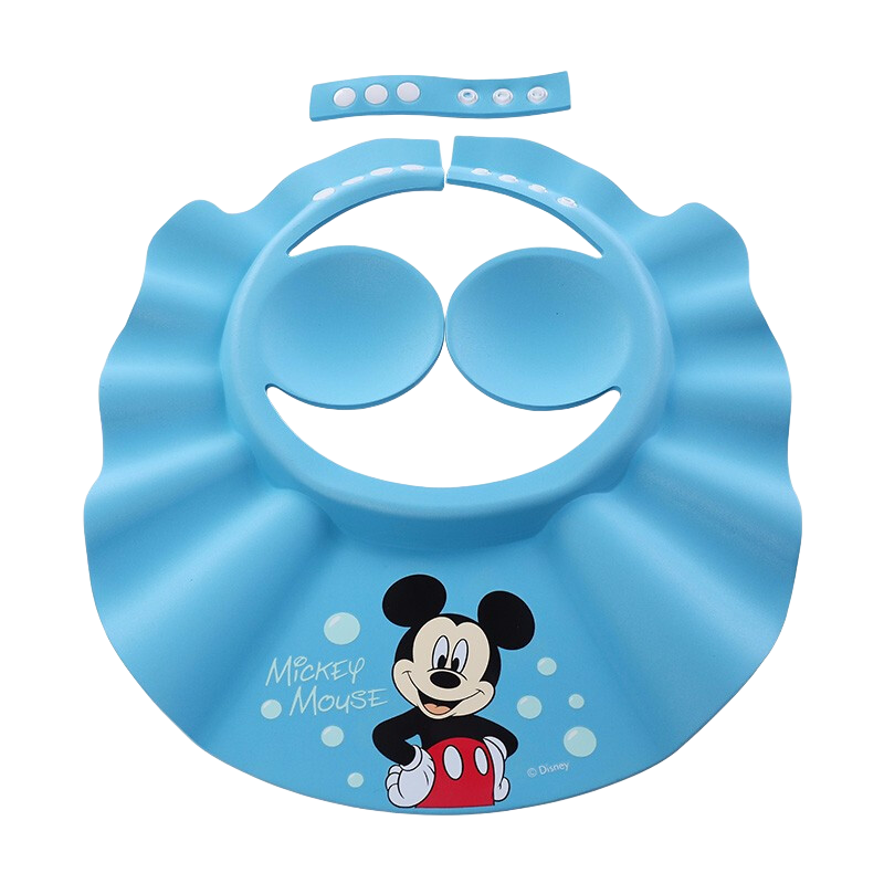 迪士尼（Disney） 寶寶洗頭帽洗發(fā)帽 可調(diào)節(jié)寶寶浴帽防水 兒童洗頭帽 嬰兒洗頭帽 米奇泡泡