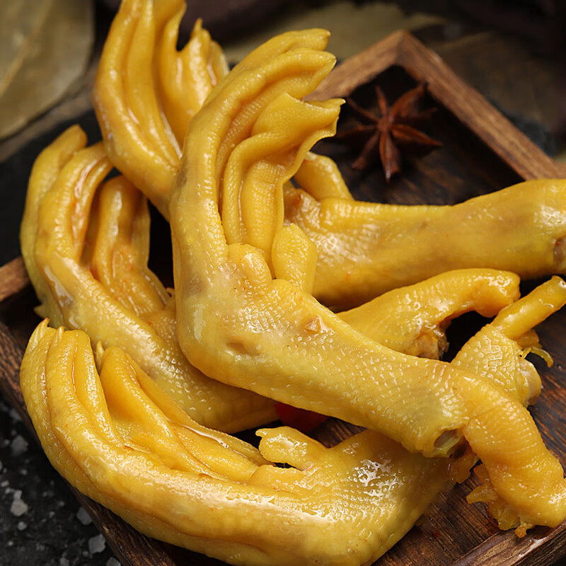 虎钢馋广东梅州盐焗鸭爪正宗客家特产盐局鸭掌零食网红休闲小吃卤味