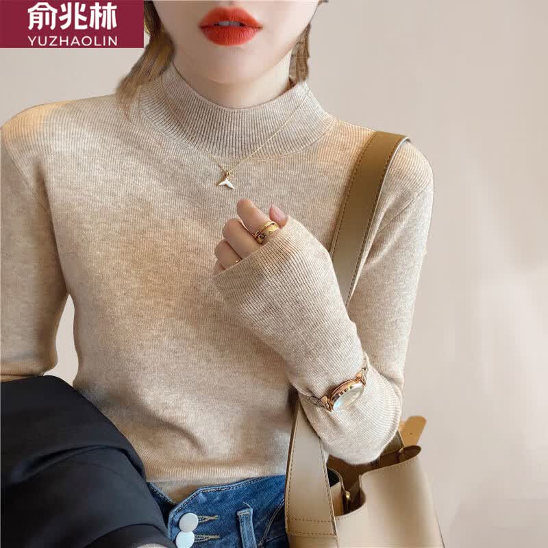 俞兆林薄针织衫女半高领打底衫内搭秋冬洋气毛衣女上衣 Y137Z3869高性价比高么？