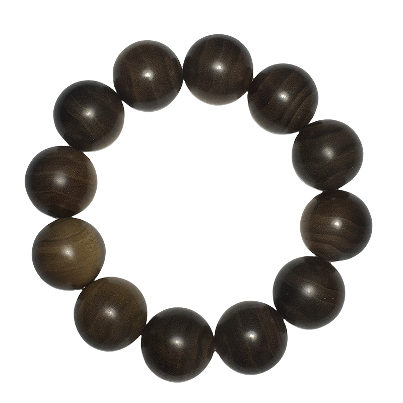 檀境陰沉老山檀香虎皮紋老料20mm男士手鏈 印度邁索爾正區(qū)檀香木手串 【孤品L8122】一物一拍老山檀香 20mm*12顆陰沉虎皮紋