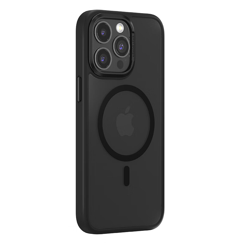 comma iPhone15 Pro逸彩系列金属防摔磁吸保护壳-灰色【APR超体】