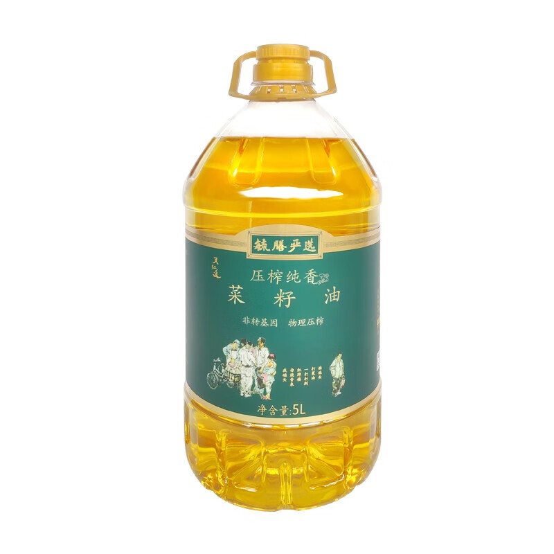 天仁道毓膳严选压榨纯香菜籽油 5l 非转基因 压榨一级 食用油 四川