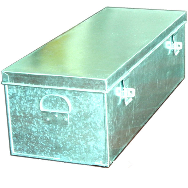 大号铁皮箱工具箱子专用不锈钢长方形叉车铁大带锁皮卡车载铁箱长 80