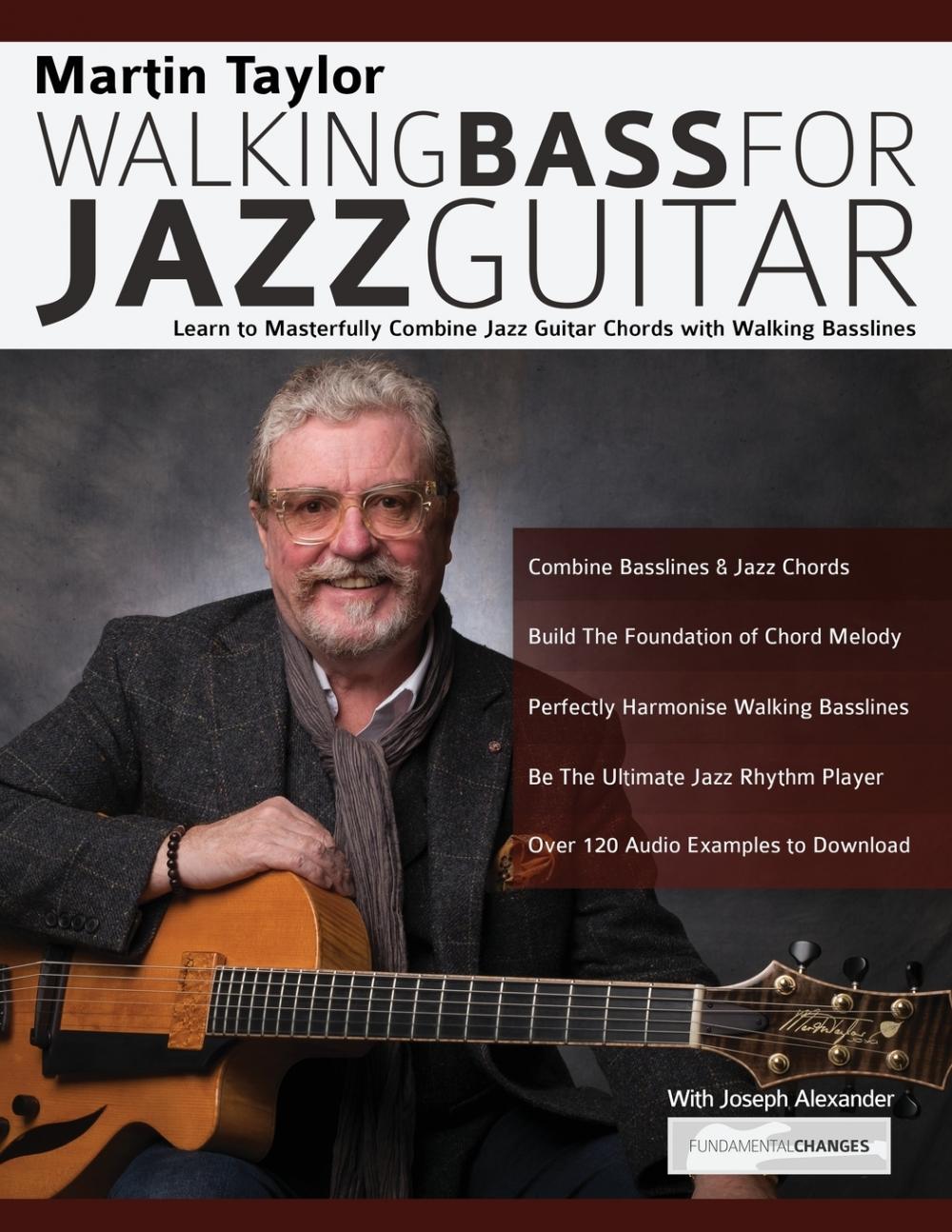 预售 按需印刷 martin taylor walking basslines for jazz guitar