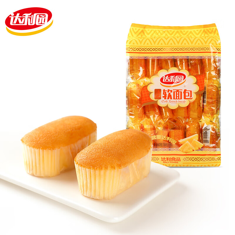 达利园软面包袋装早餐充饥代餐面包休闲食品儿童零食点心批发 菠萝味