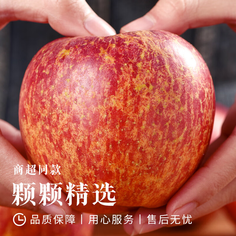 觅百果正宗云南昭通丑苹果冰糖心红富士新鲜水果应季当季整箱 净重9斤【70-80mm】脆甜多汁